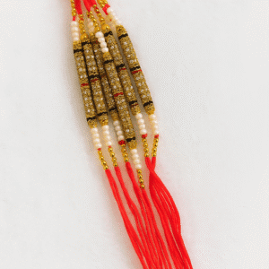 Handcrafted Rakhis with Pearl & Kundan Detailing
