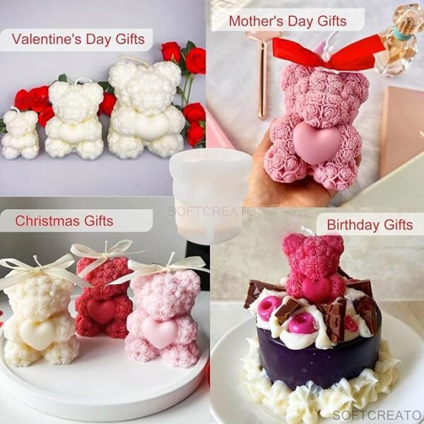 Teddy Shaped Candle - Image 3