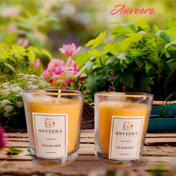 Highly Scented Glass Votive Candles - Pack of 6 - Image 2