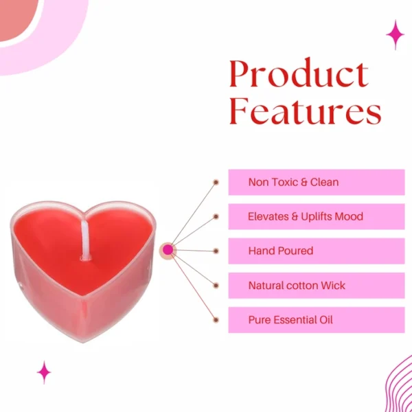 Rose Scented Tea light Candles | Valentine Special - Image 4