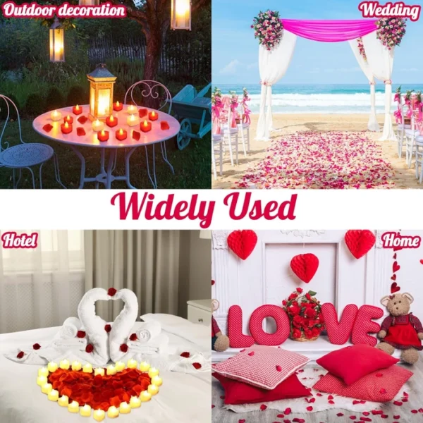 Rose Scented Tea light Candles | Valentine Special - Image 5